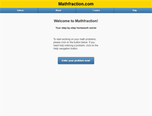 Tablet Screenshot of mathfraction.com